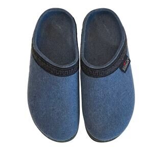 Stegmann Wool Casual Slip On Clogs Slippers Medium Blue House Shoes Women's sz 7